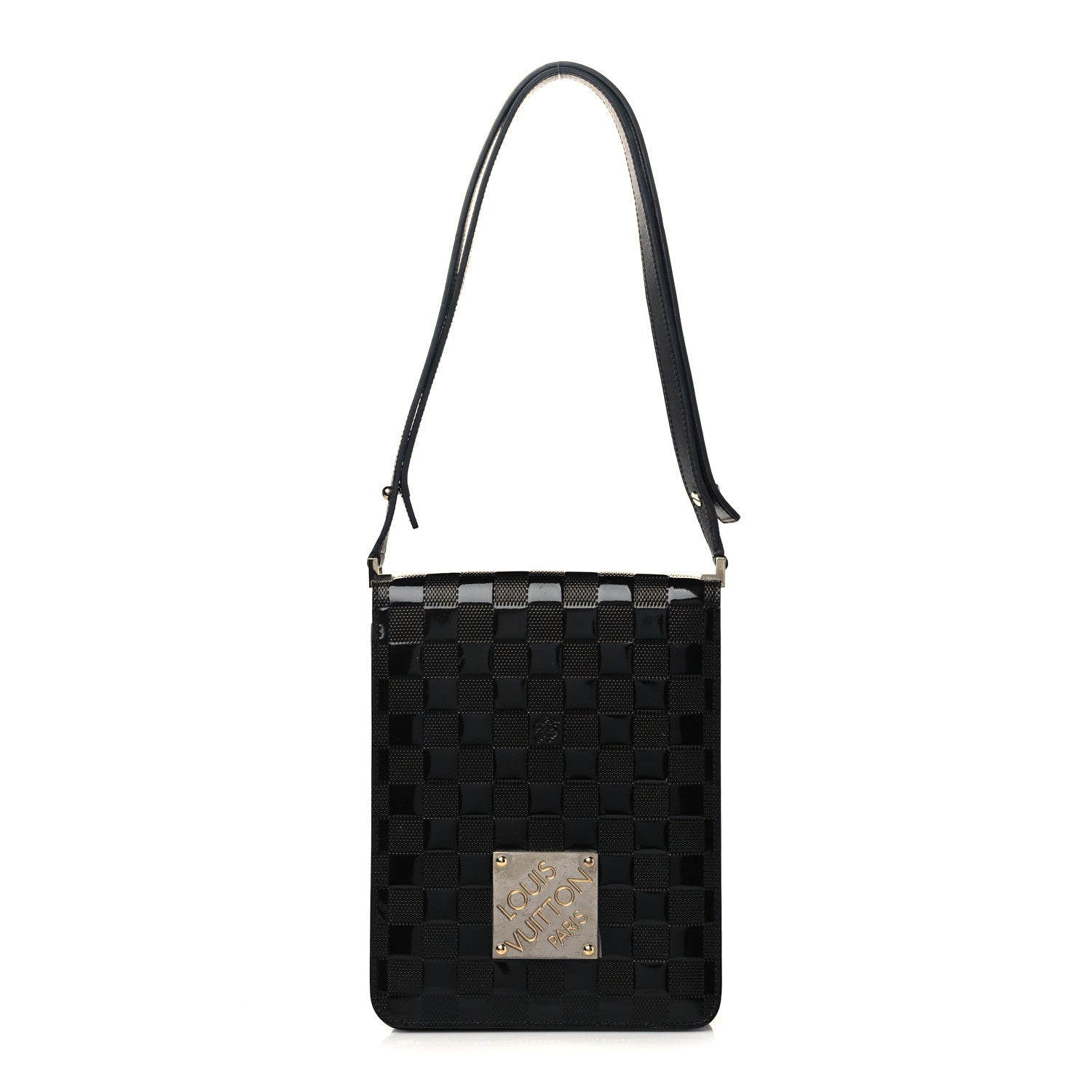 Louis Vuitton Damier Vernis Club Bag Black 1 of 10