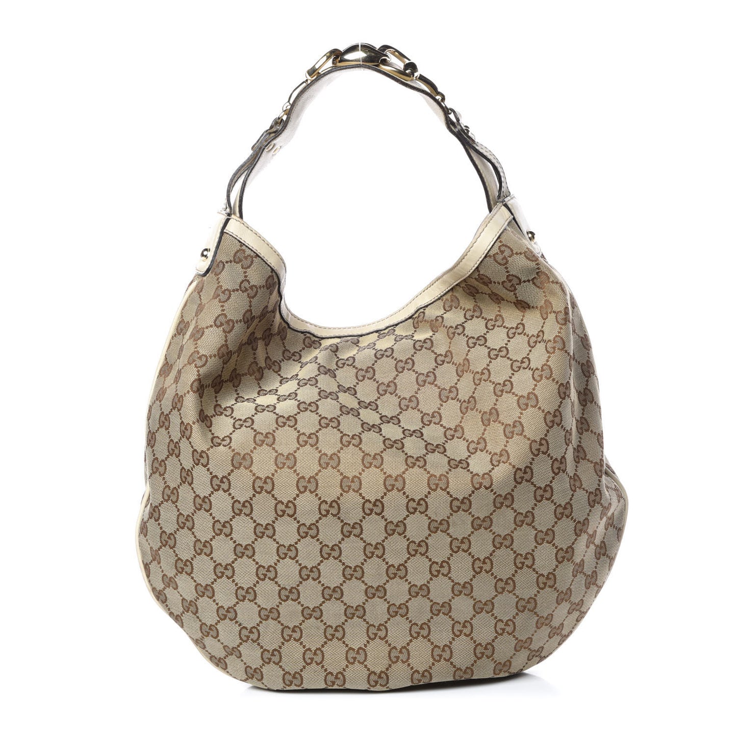 Monogram Large Wave Hobo Off White