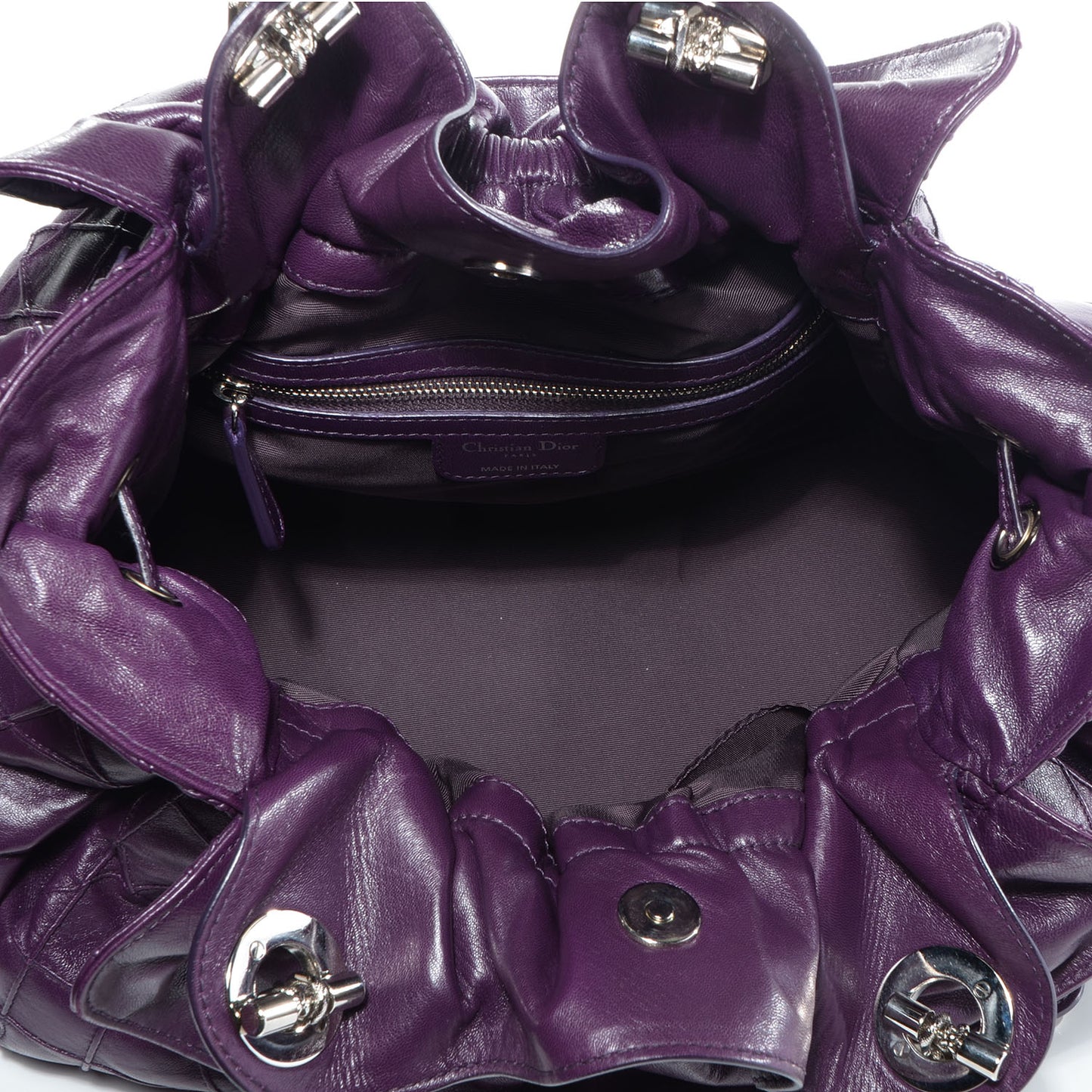 Lambskin Cannage Medium Le Trente Tote Purple