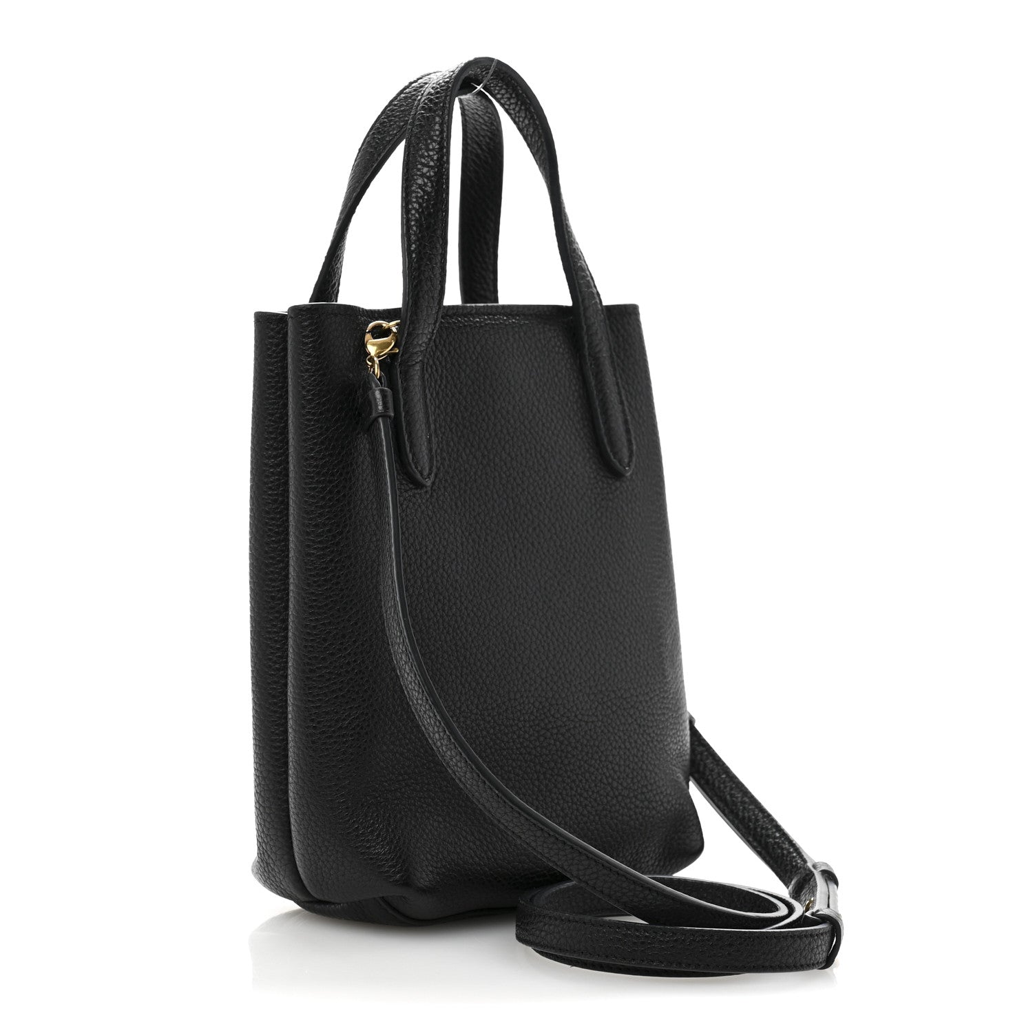 Salvatore Ferragamo Tumbled Calfskin Gancini Mini Bag Black 3 of 14