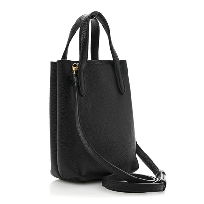 Salvatore Ferragamo Tumbled Calfskin Gancini Mini Bag Black 3 of 14