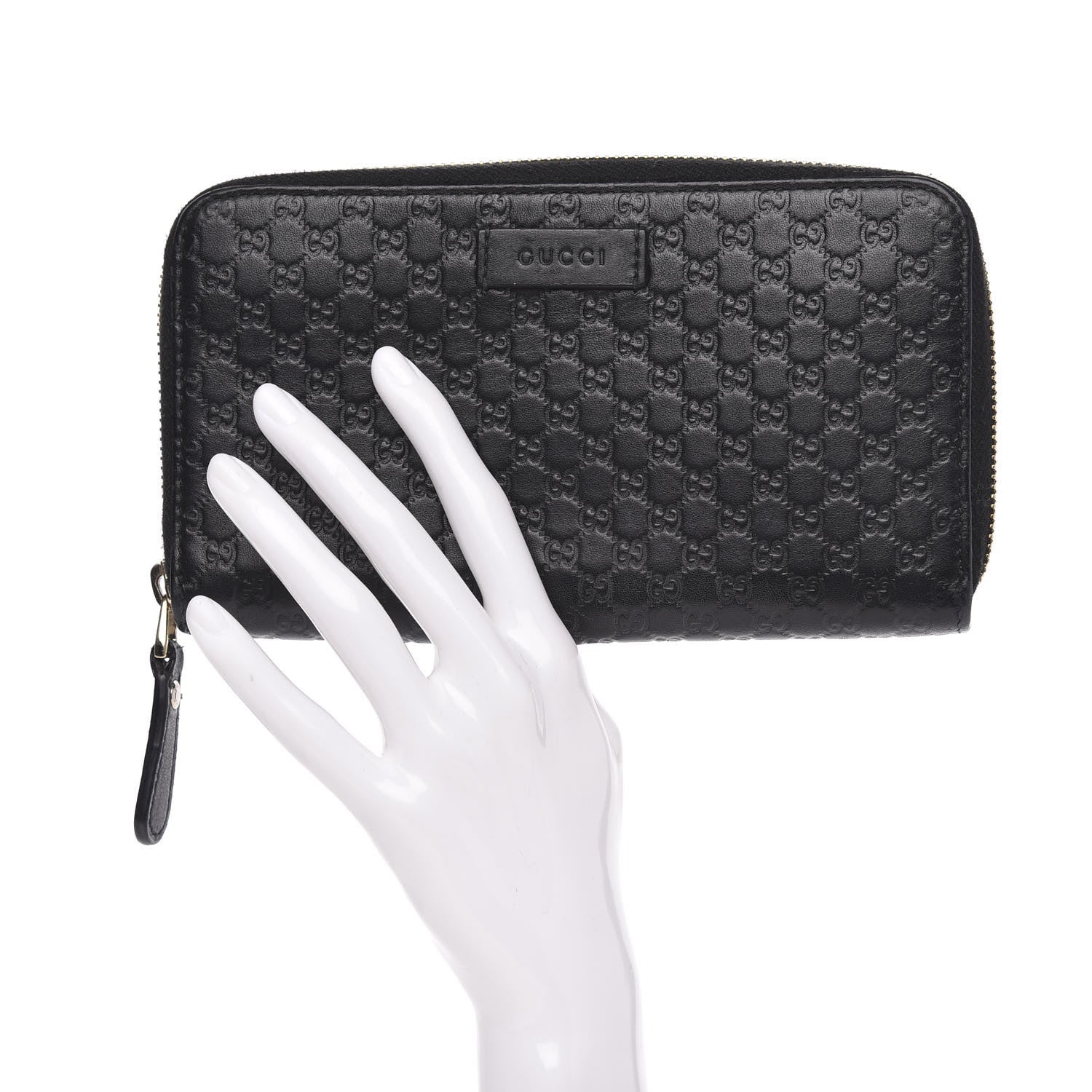 Gucci Microguccissima Zip Around Wallet Black 2 of 11