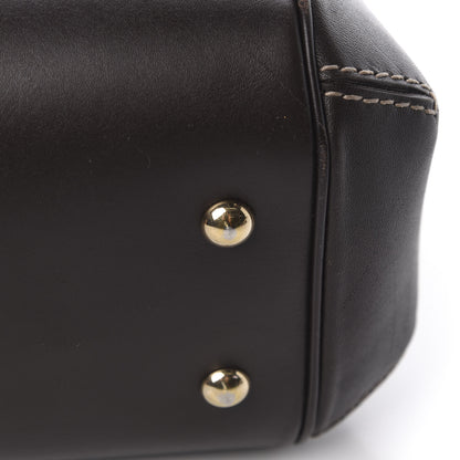 Gucci Monogram Web Mayfair Top Handle Satchel Dark Brown 17 of 19