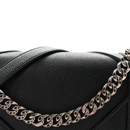 Christian Dior Grained Calfskin Medium Diorama Flap Bag Black 7 of 9