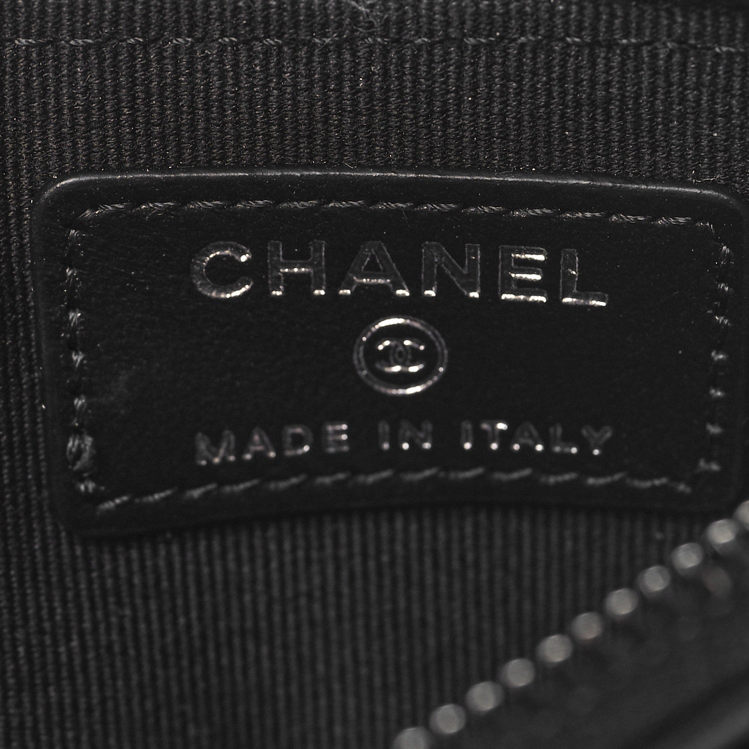 Chanel Calfskin Quilted Zip Card Holder So Black 6 of 8