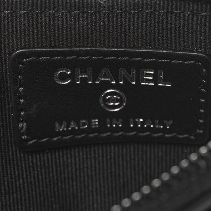Chanel Calfskin Quilted Zip Card Holder So Black 6 of 8