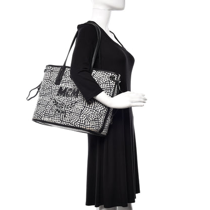 MCM Visetos Medium Liz Reversible Shopper Tote Black 3 of 17