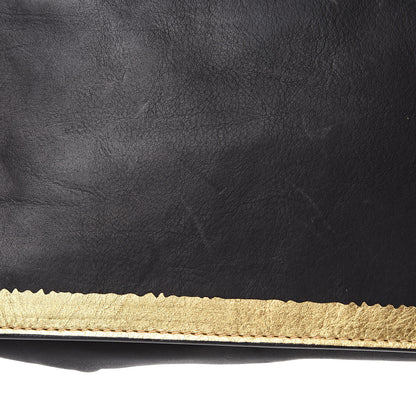 Bottega Veneta Gilded Waxed Leather Pouch Gold Black 11 of 11