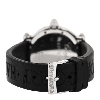 Chopard Stainless Steel Rubber Diamond 38mm Happy Sport Fish Quartz Watch Black 3 of 5
