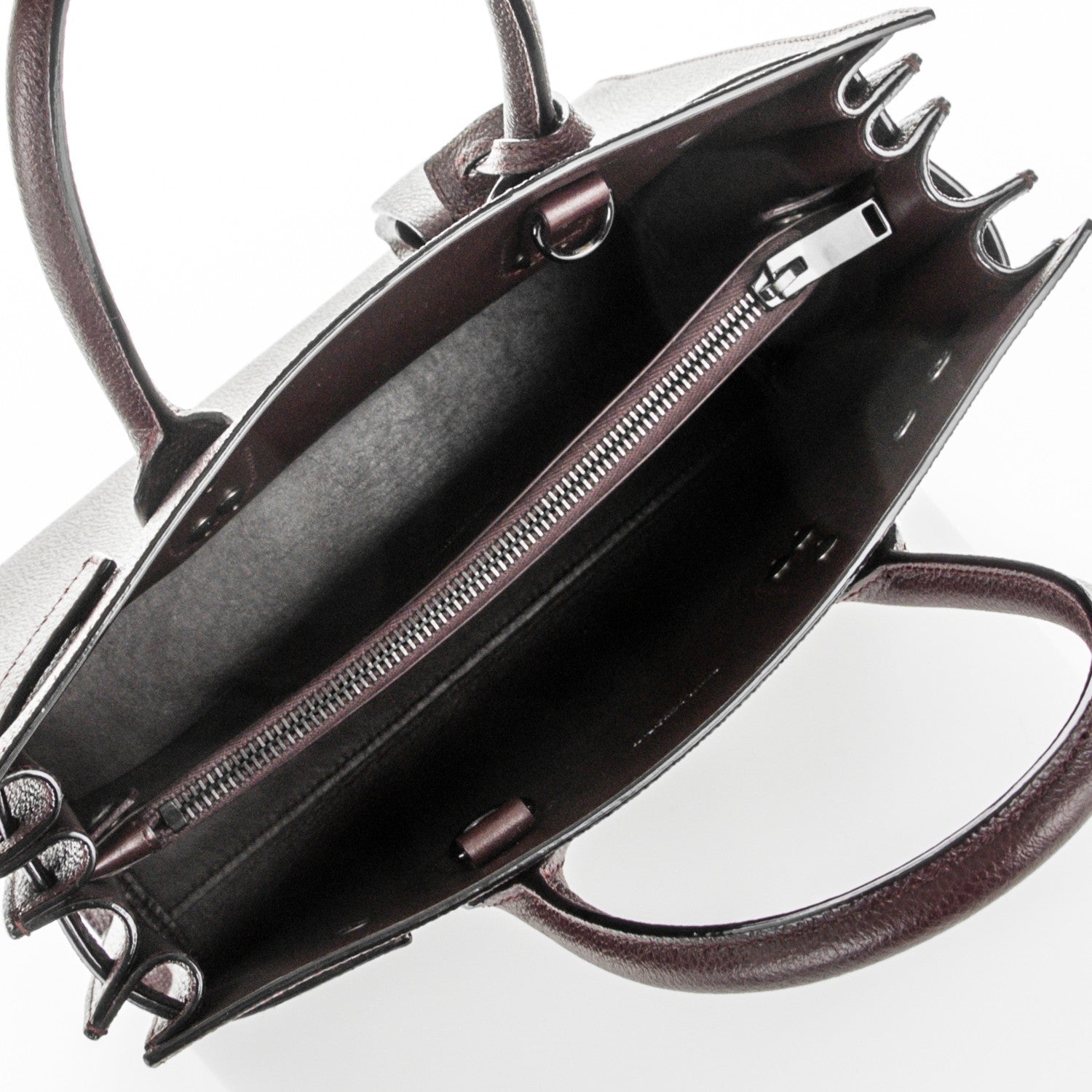 Saint Laurent Grained Calfskin Baby Sac De Jour Amaranto 5 of 6