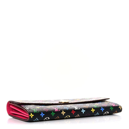 Louis Vuitton Monogram Multicolor Sarah Wallet Black Grenade 4 of 11