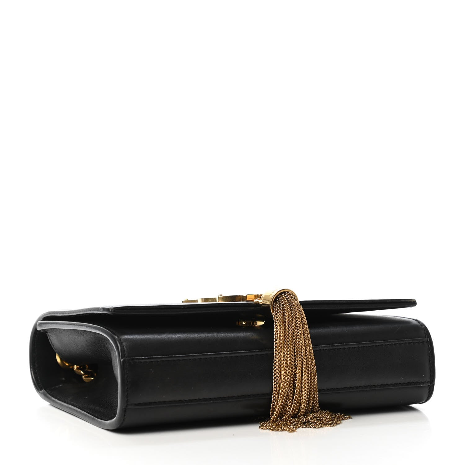 Saint Laurent Calfskin Small Classic Monogram Kate Tassel Satchel Black 3 of 4