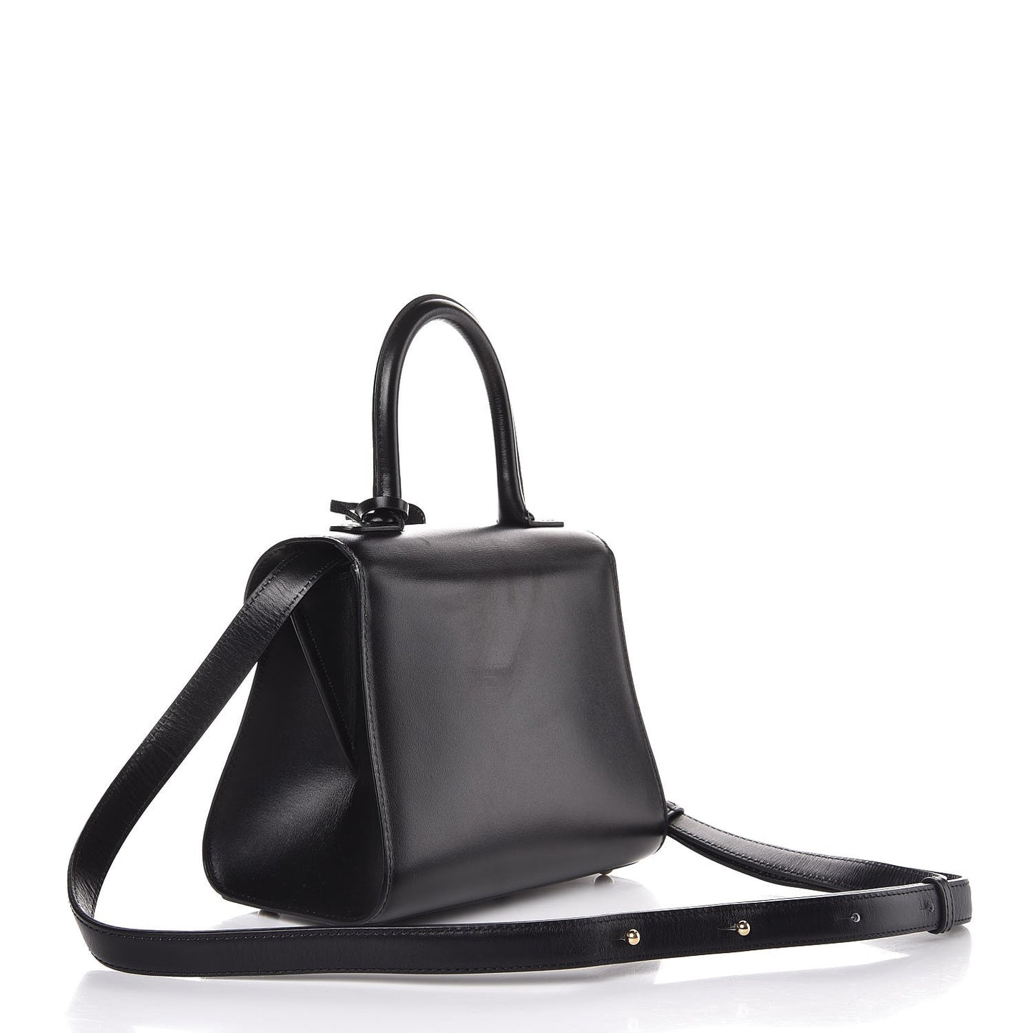 Calfskin Mini Brillant Satchel Black