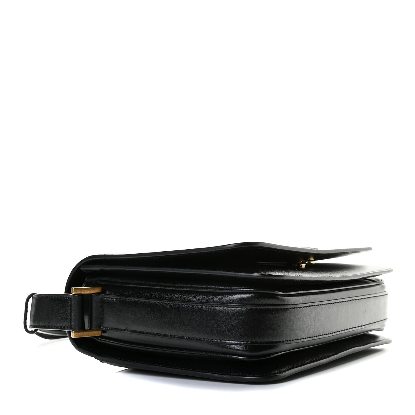 Calfskin Medium Le 61 Shoulder Bag Black