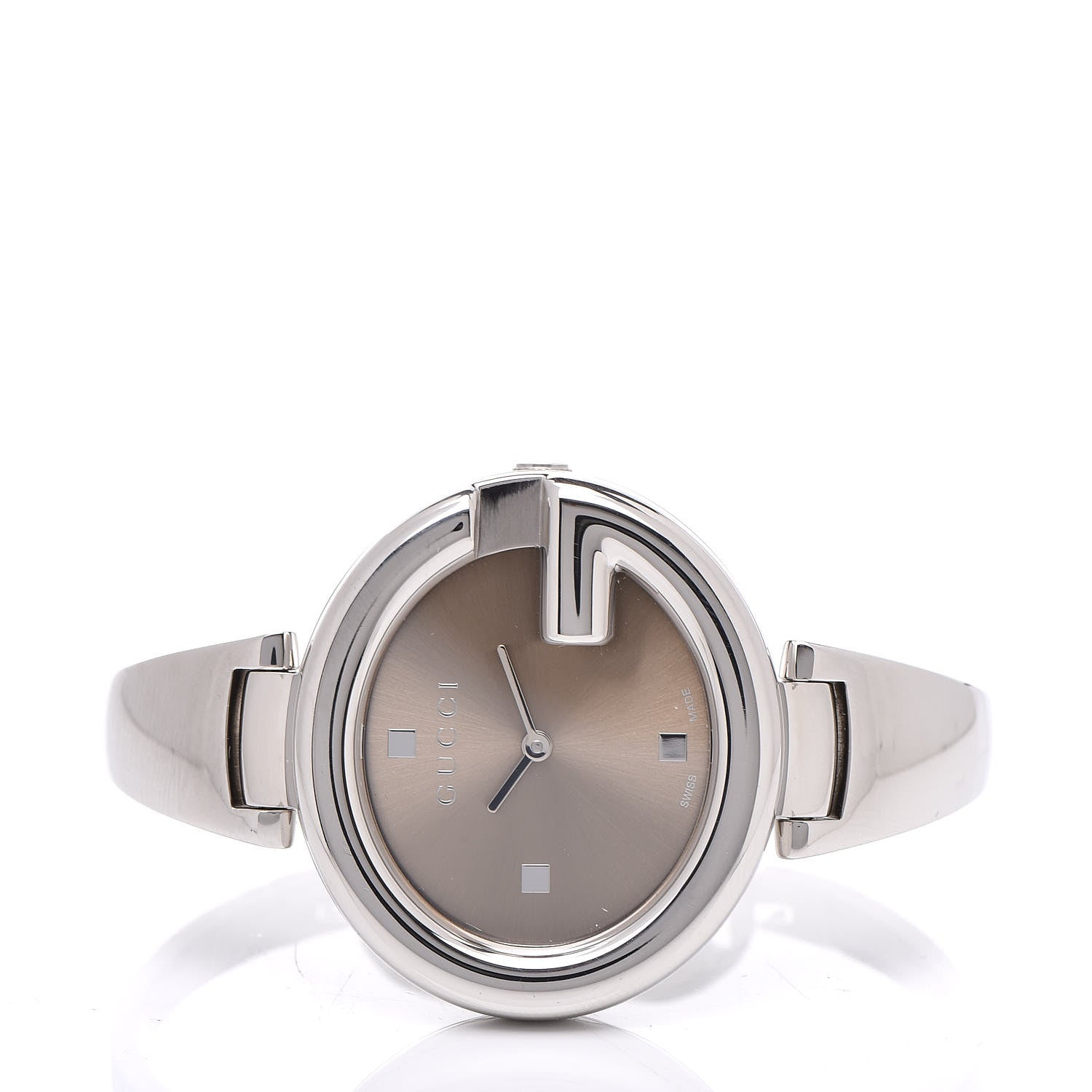 Gucci Stainless Steel 36mm Guccissima Quartz Watch Brown 3 of 6