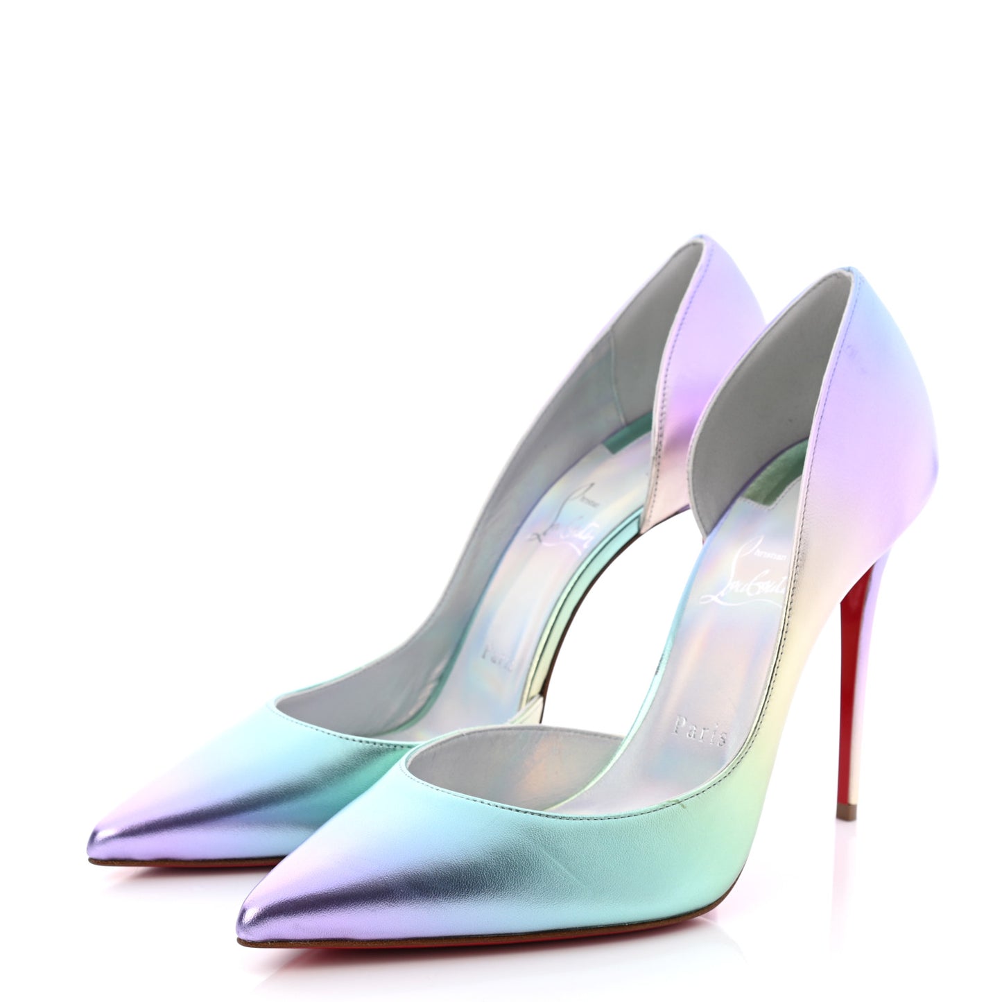 Iridescent Nappa Lam Licorne Iriza 100 Pumps 40 Multicolor