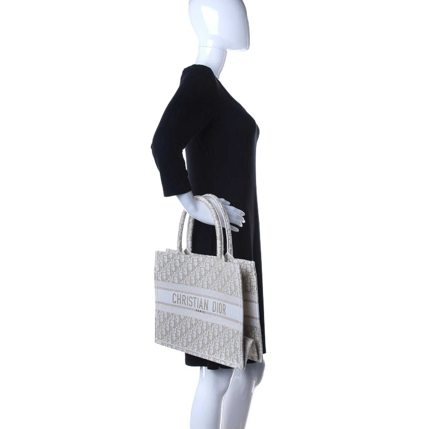 Oblique Medium Book Tote Gold Multicolor