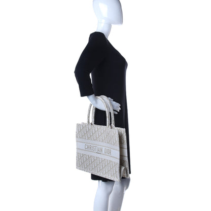 Christian Dior Oblique Medium Book Tote Gold Multicolor 2 of 11
