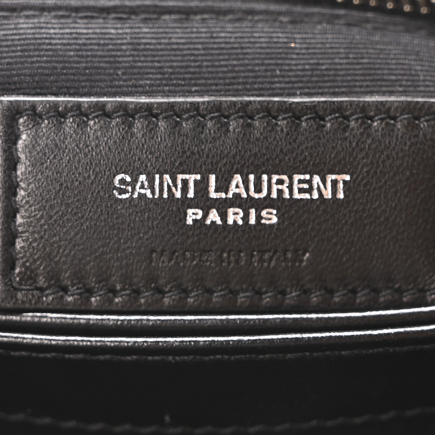 Saint Laurent Cotton Bandana Y Quilted Monogram Toy Loulou Crossbody Bag Black White 7 of 12