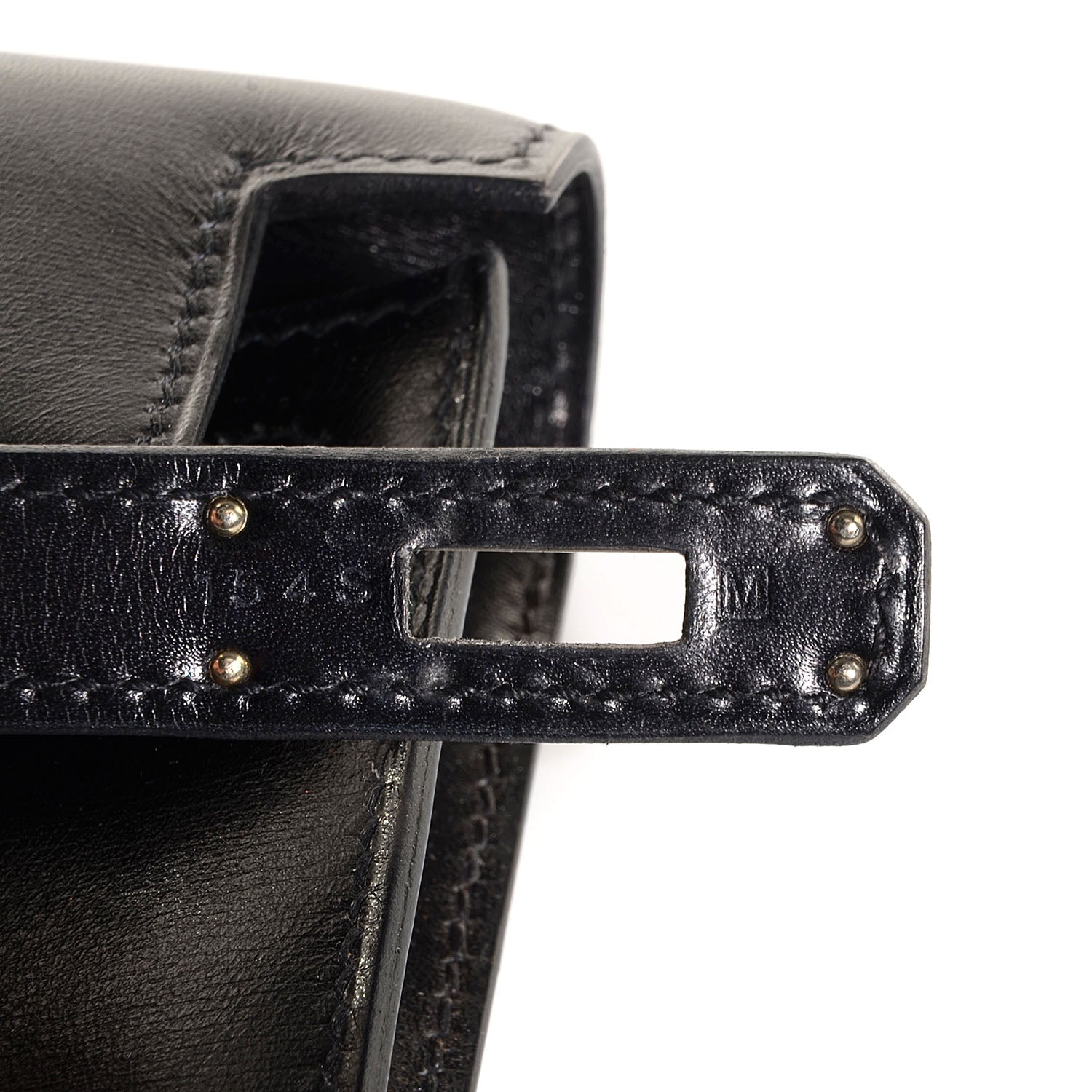 Hermes Box Kelly Cut Clutch Black 7 of 13