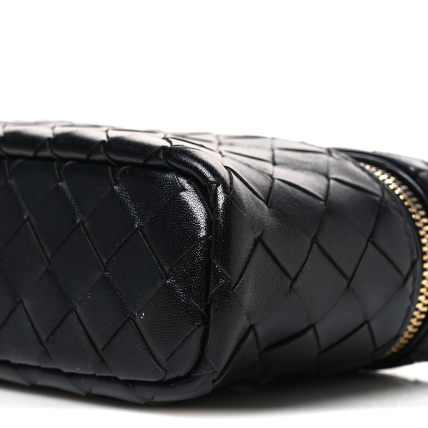 Calfskin Intrecciato Bang Bang Vanity Case Black