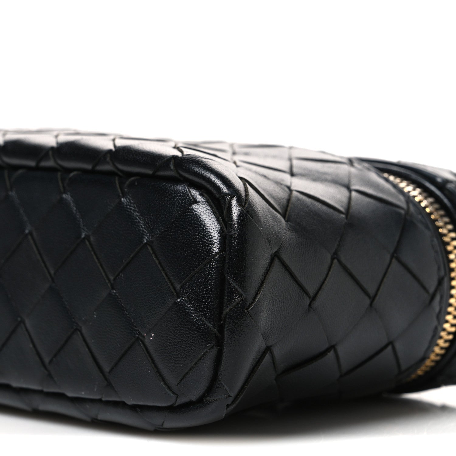 Bottega Veneta Calfskin Intrecciato Bang Bang Vanity Case Black 11 of 11