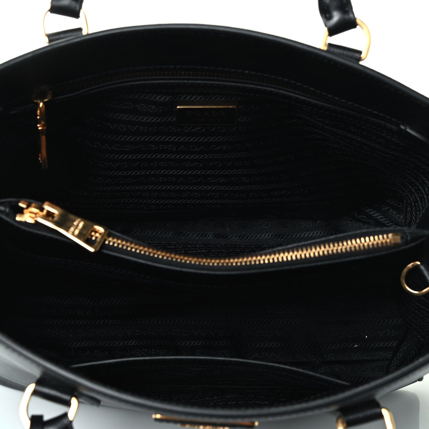 Saffiano Lux Medium Tote Black