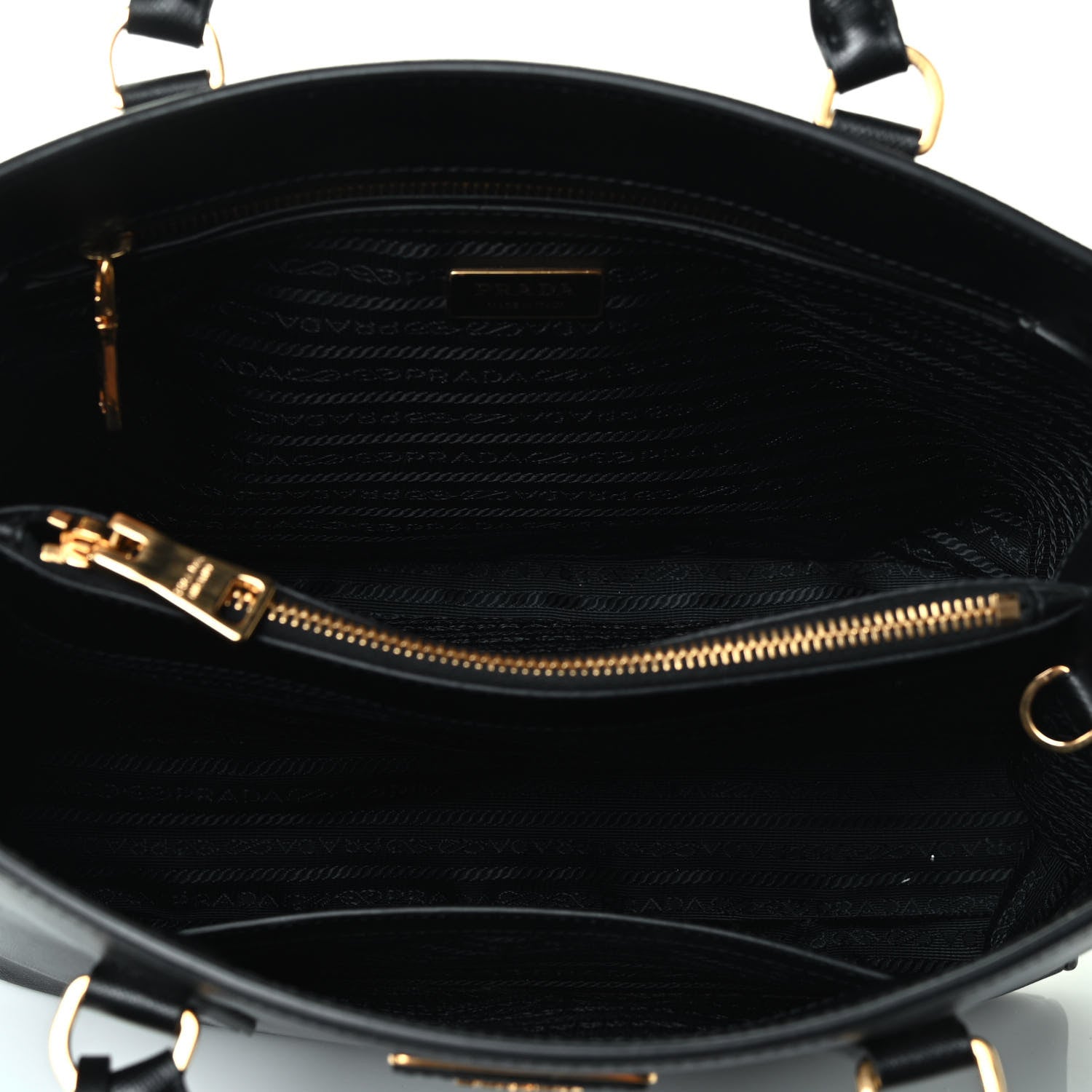 Prada Saffiano Lux Medium Tote Black 4 of 4