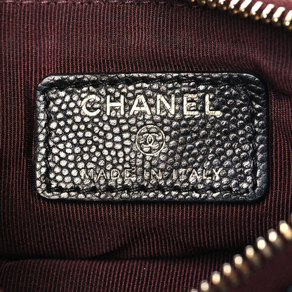 Chanel Caviar Quilted Small Cosmetic Case Black 6 of 7