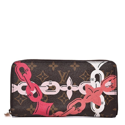 Louis Vuitton Monogram Bay Zippy Wallet Rose Ballerine Poppy 1 of 11