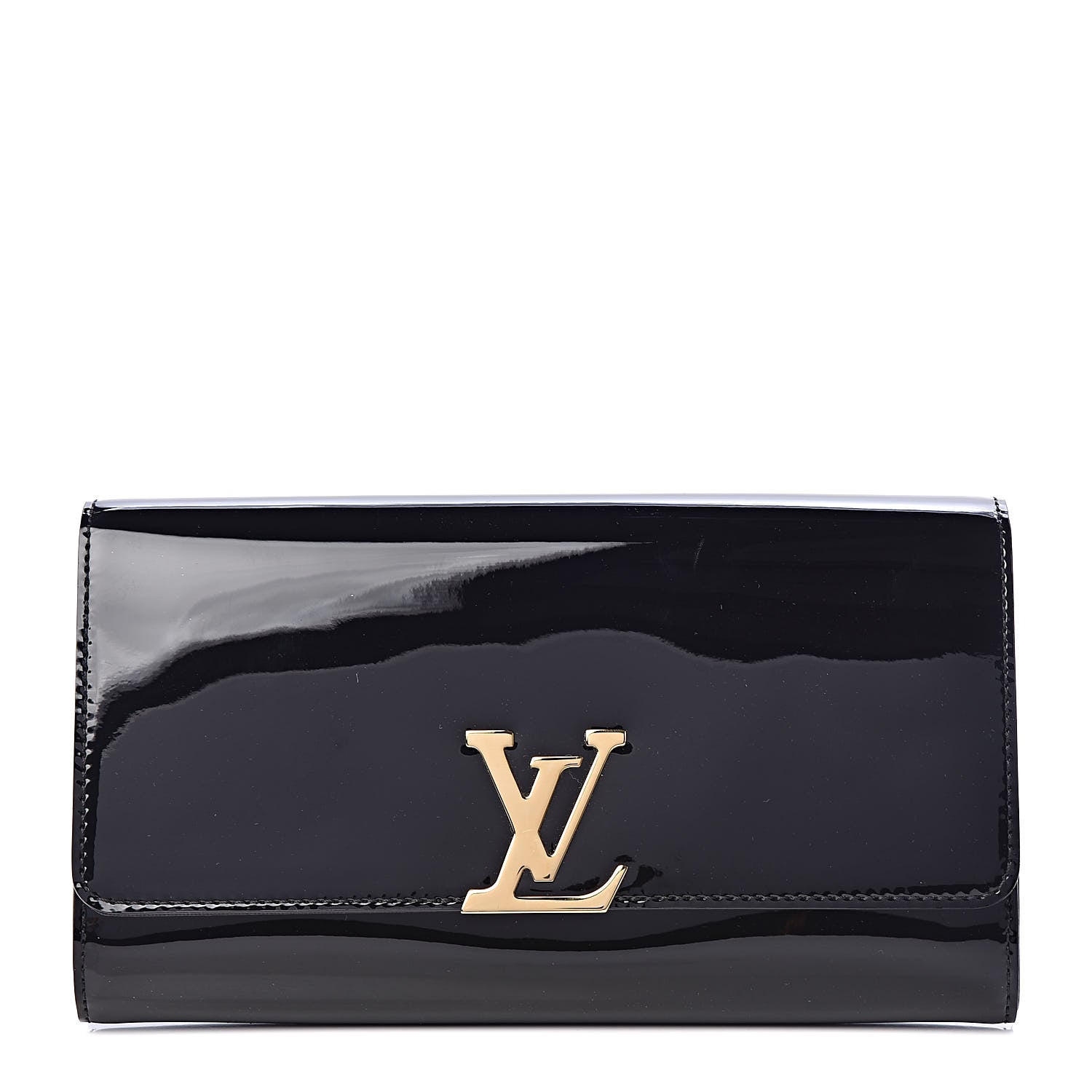 Louis Vuitton Patent Louise Clutch Black 1 of 9