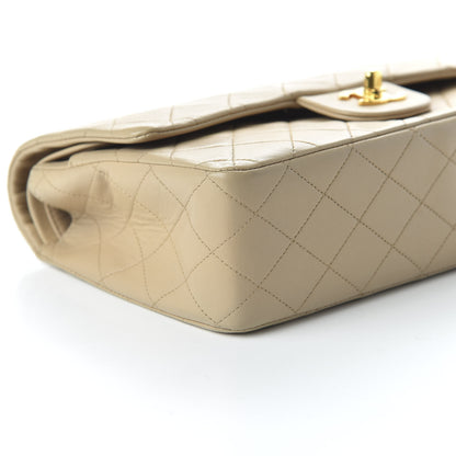 Chanel Lambskin Quilted Medium Double Flap Beige 6 of 14