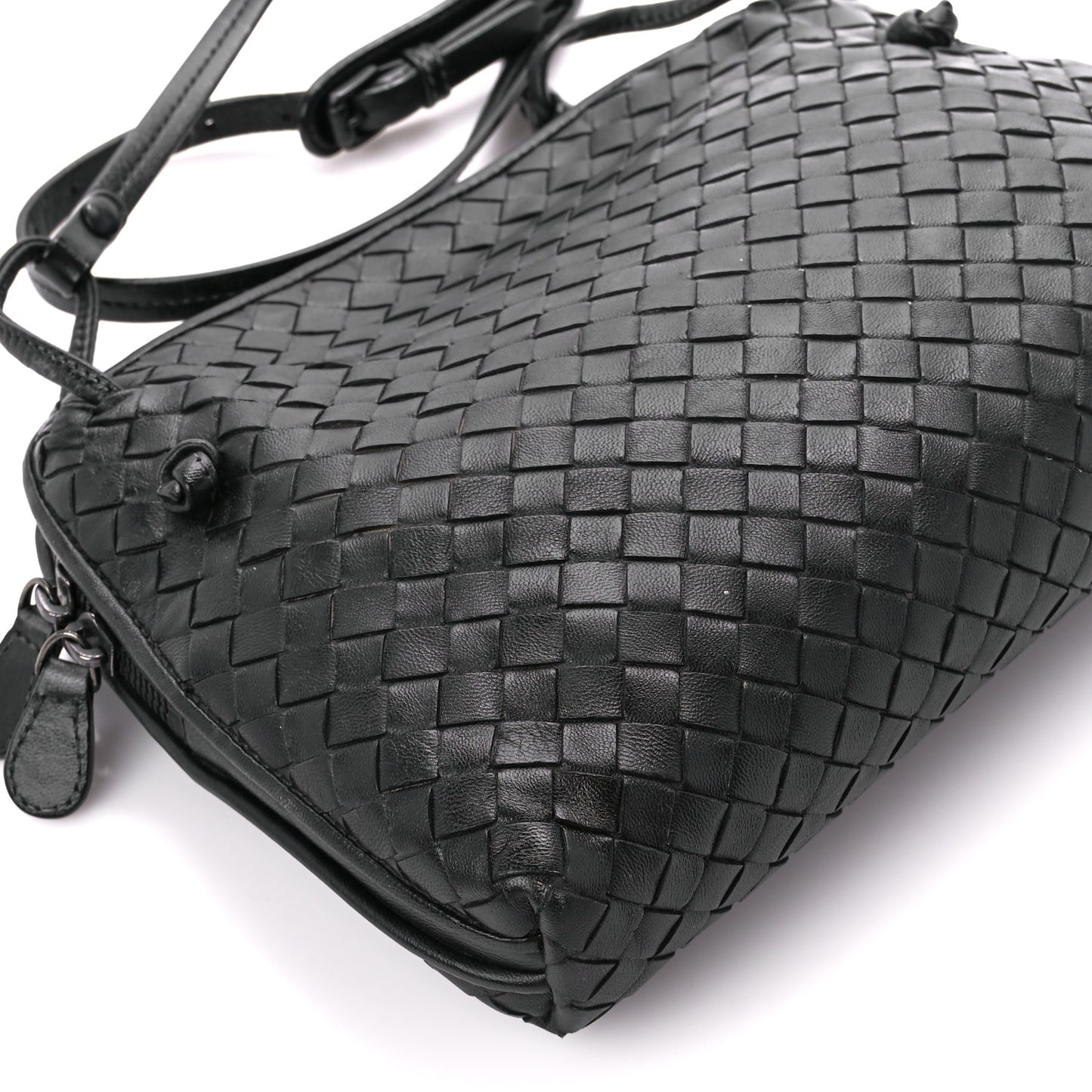 Nappa Intrecciato Nodini Bag Black