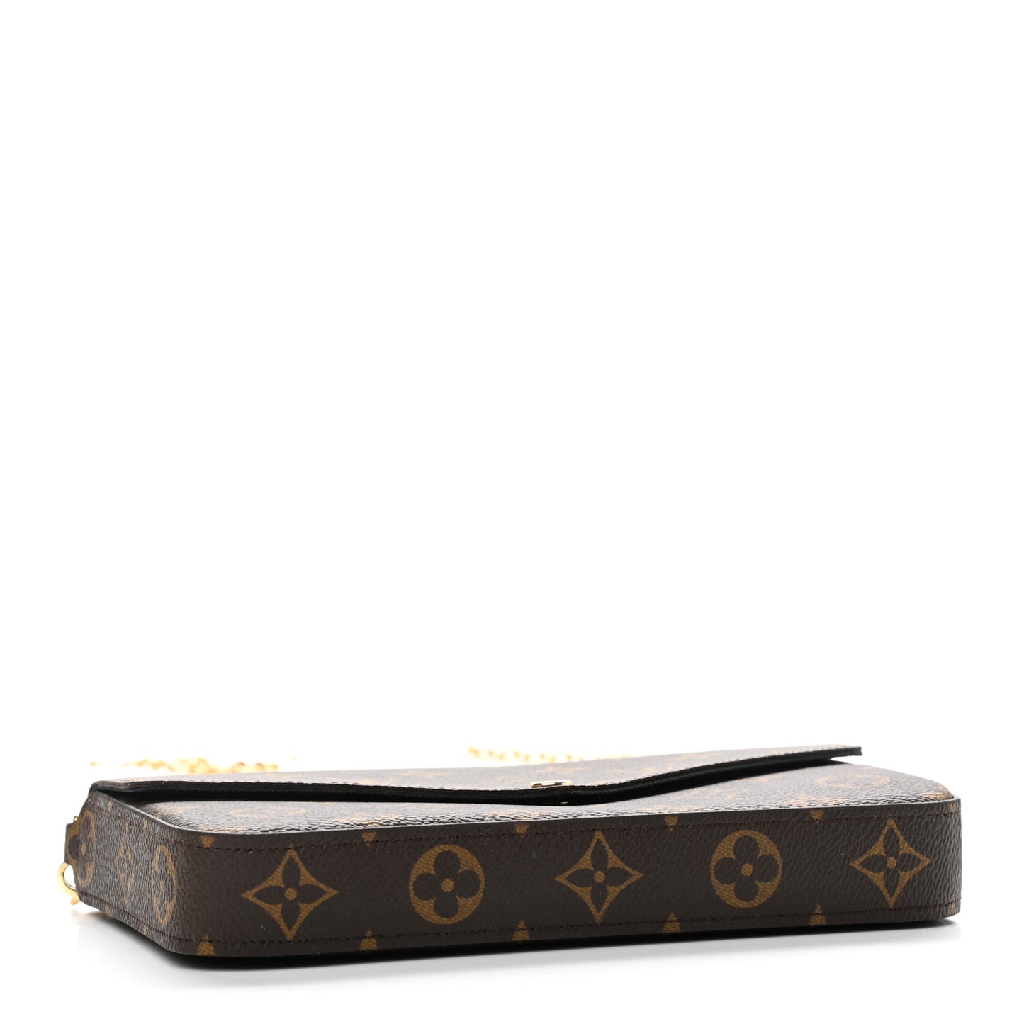 Monogram My LV World Tour Pochette Felicie Chain Wallet Black