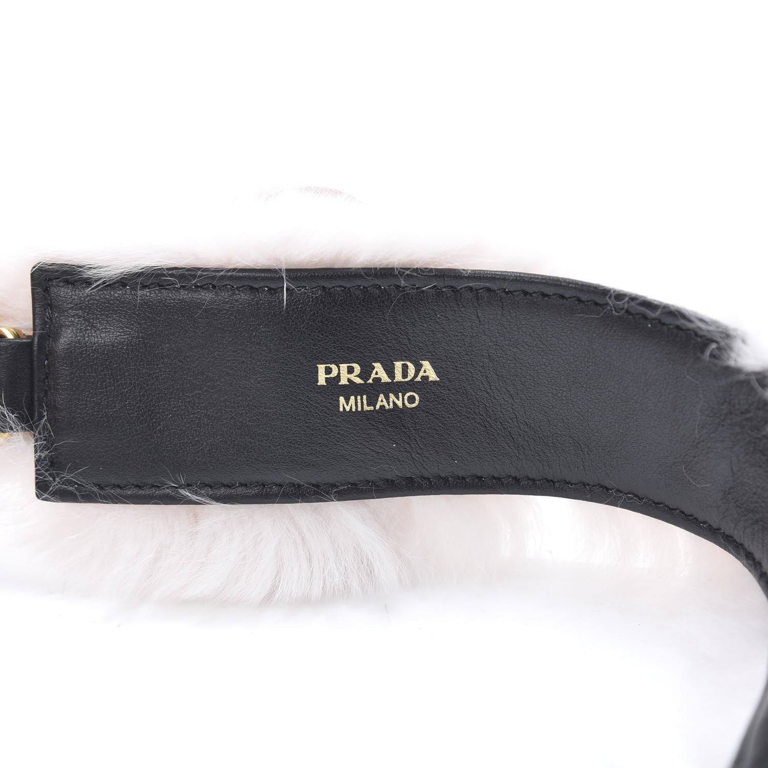 Prada Rabbit Fur Lapin Flowers Shoulder Strap Opale 3 of 5
