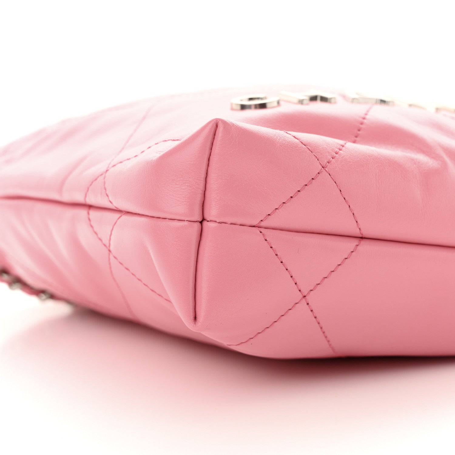 Chanel Shiny Calfskin Quilted Mini Chanel 22 Pink 9 of 10