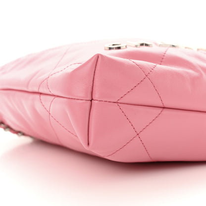 Chanel Shiny Calfskin Quilted Mini Chanel 22 Pink 9 of 10