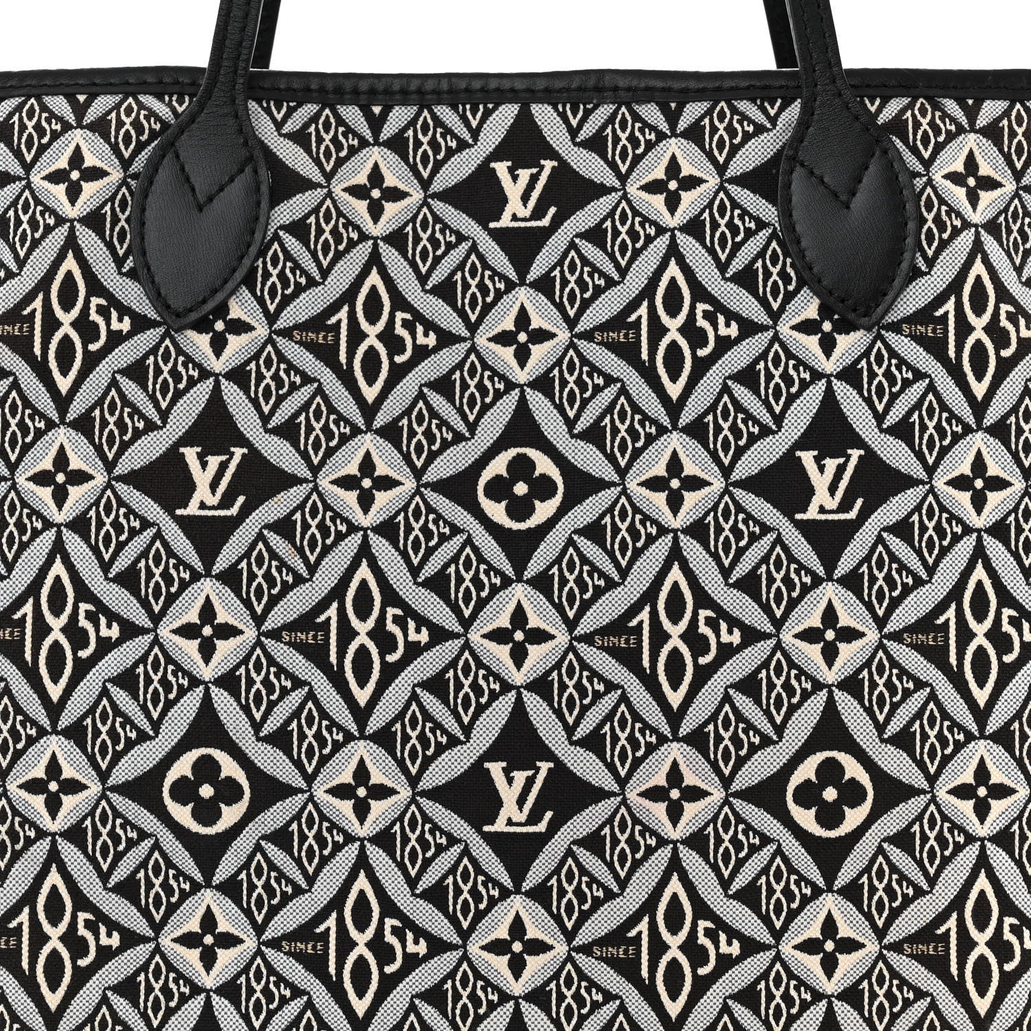 Louis Vuitton Jacquard Since 1854 Neverfull MM Grey 9 of 11