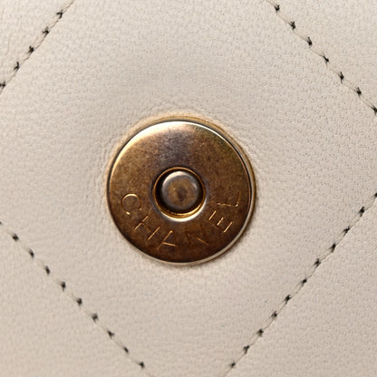 Chanel Lambskin A Real Catch Flap Bag White 17 of 32