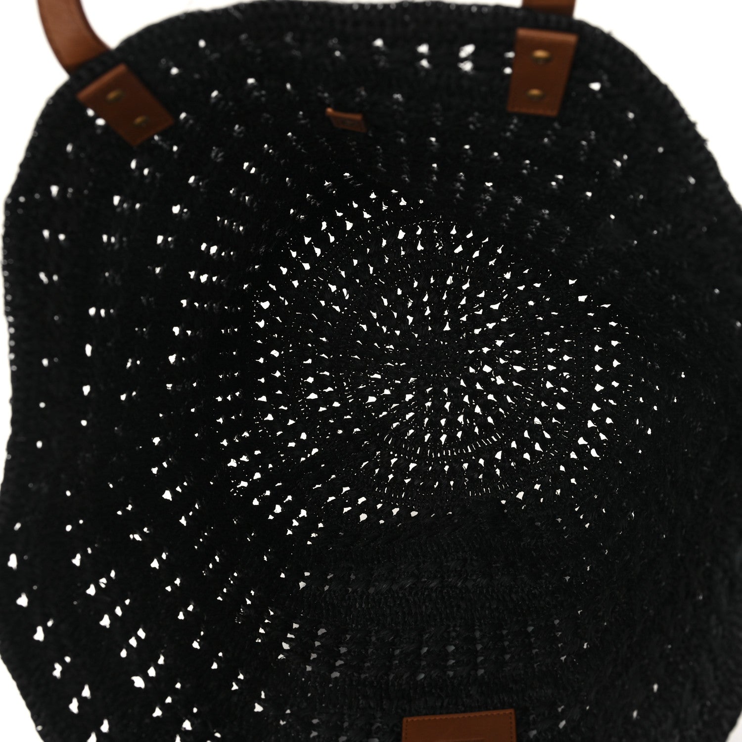 Saint Laurent Raffia Calfskin Medium Panier Tote Black 4 of 11