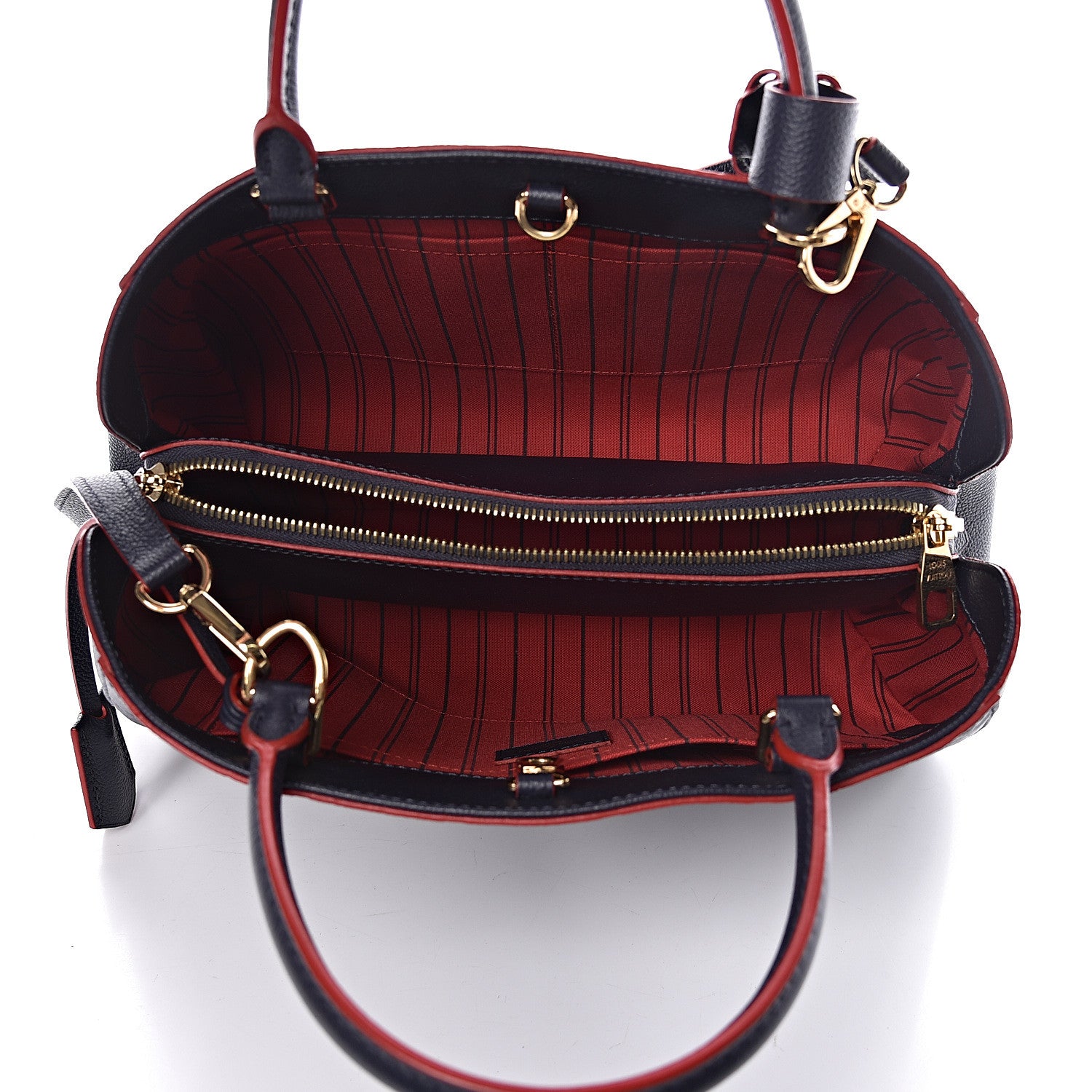 Louis Vuitton Empreinte Montaigne MM Marine Rouge 6 of 10