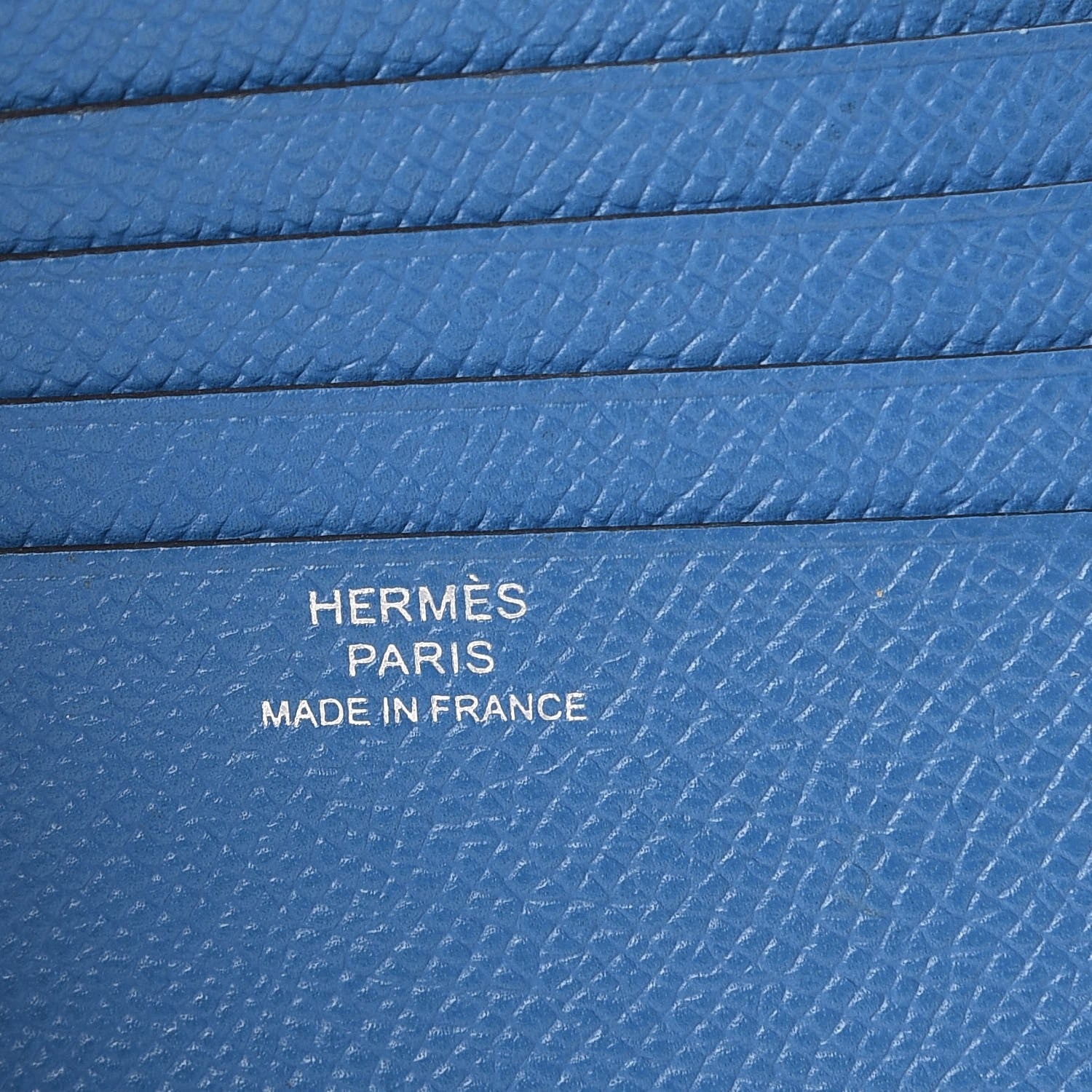 Hermes Epsom Bi-Color Bearn Recto Verso Wallet Bleu Electrique Mykonos 6 of 9
