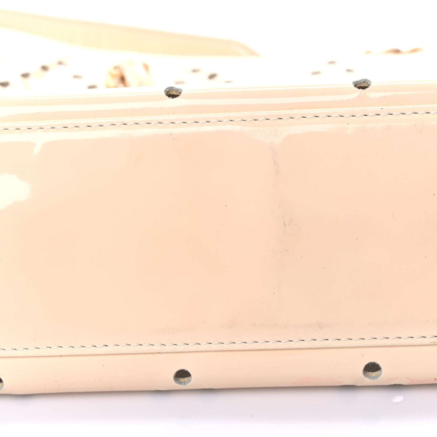 Chanel Patent Perforated CC Tote White 14 of 20