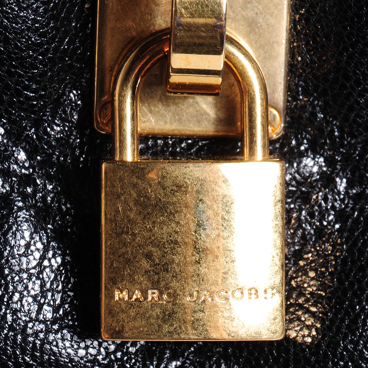 Marc Jacobs Lacquered Goatskin Quilted Karlie Satchel Black 7 of 12