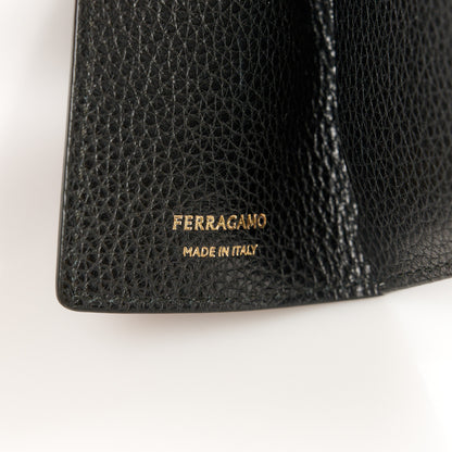 Salvatore Ferragamo Hammered Calfskin Small Firenze East West Tote Bag Black 9 of 13