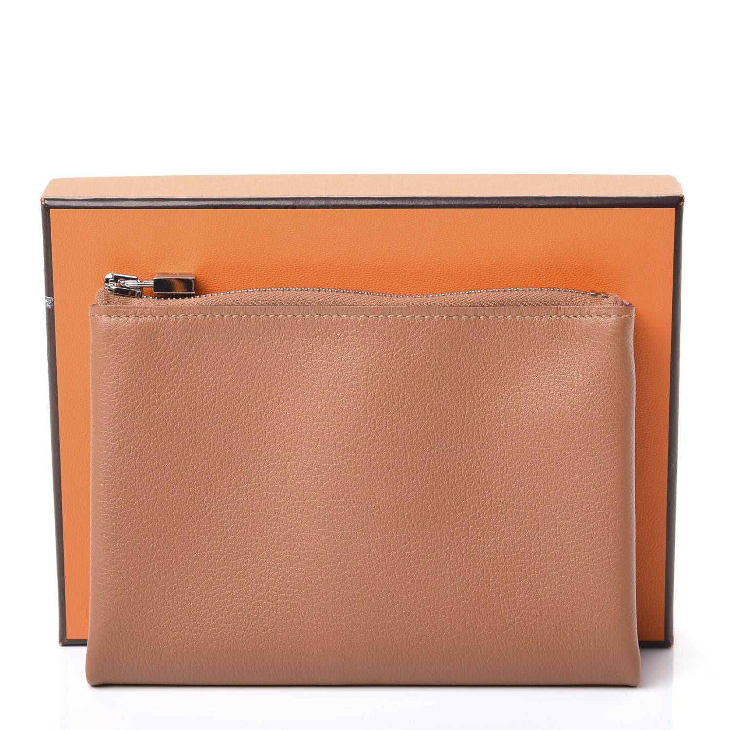Hermes Evercolor Small Atout Pouch Gold Rose Azalee 9 of 9