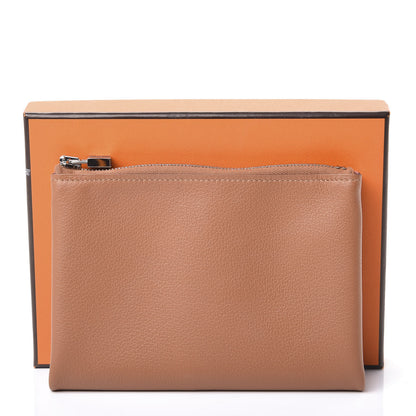 Hermes Evercolor Small Atout Pouch Gold Rose Azalee 9 of 9