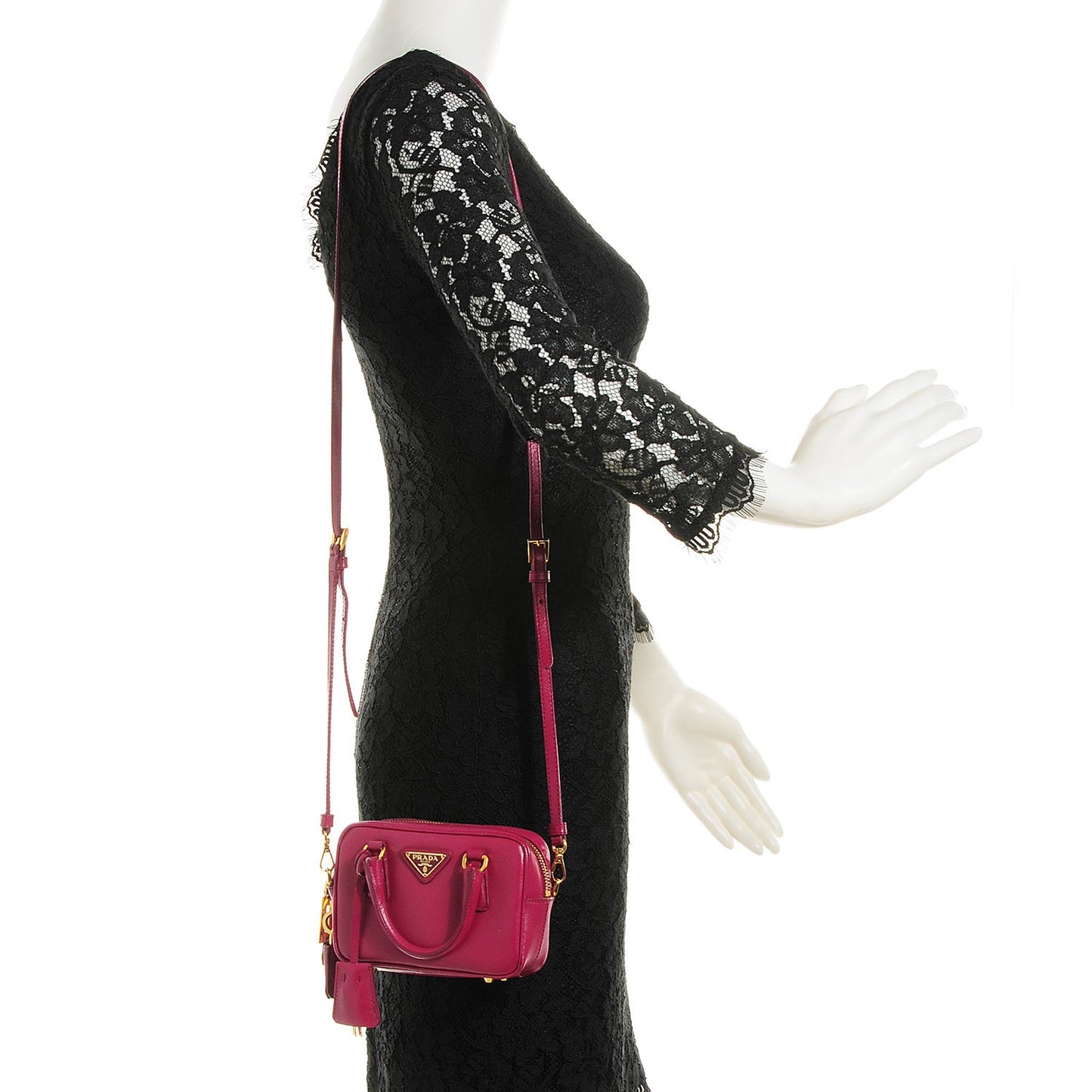 Saffiano Lux Mini Crossbody Peonia