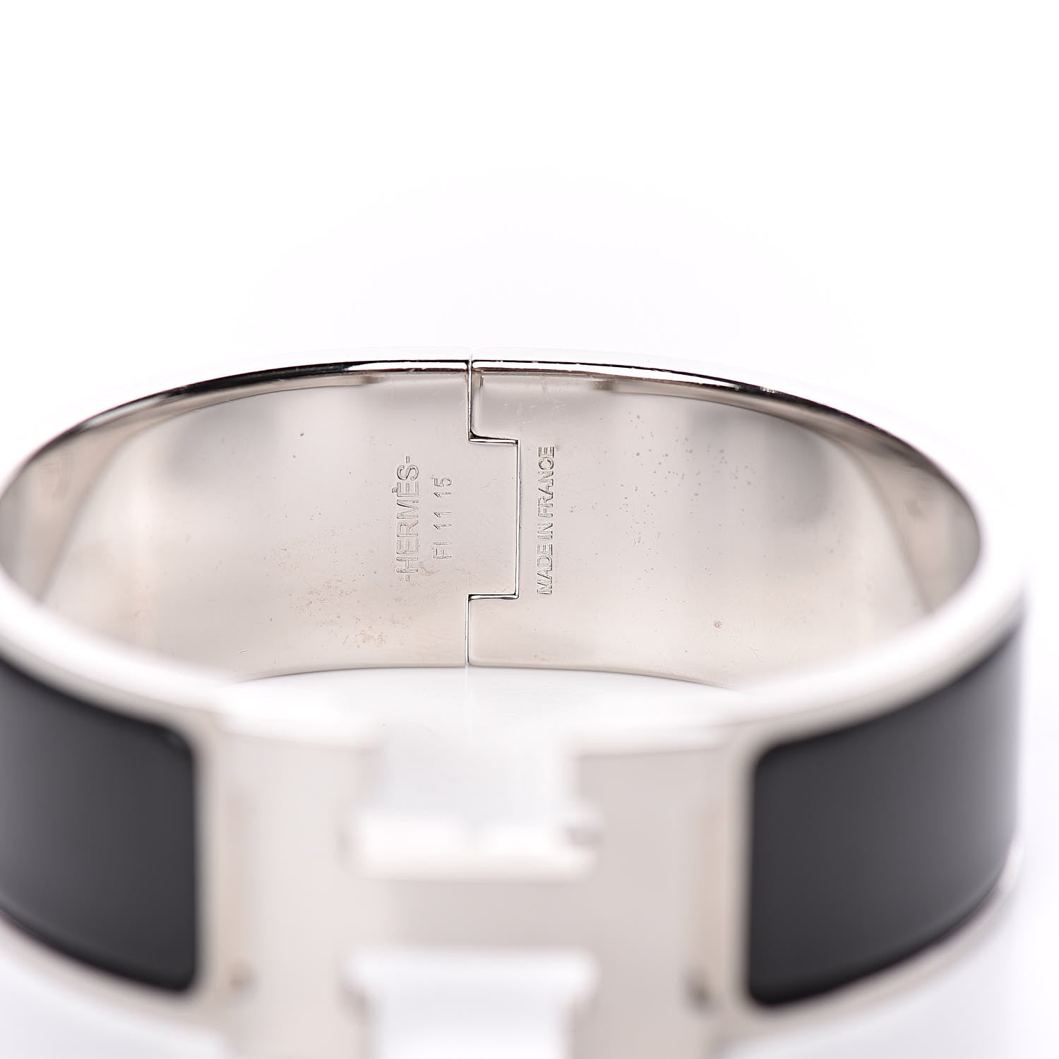 Hermes Enamel Wide Clic Clac H Bracelet PM Black 5 of 7