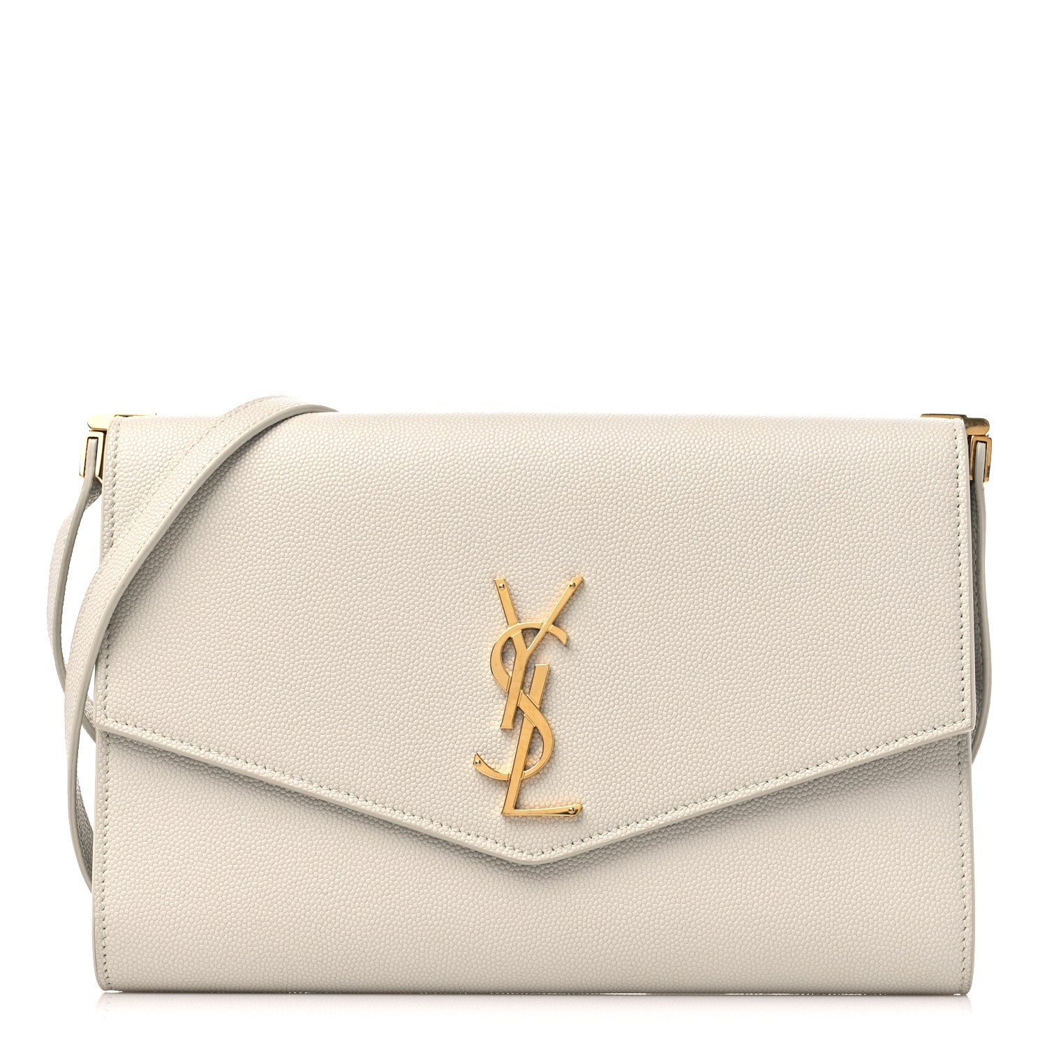 Saint Laurent Grain de Poudre Mini Uptown Crossbody Bag Crema Soft 1 of 12